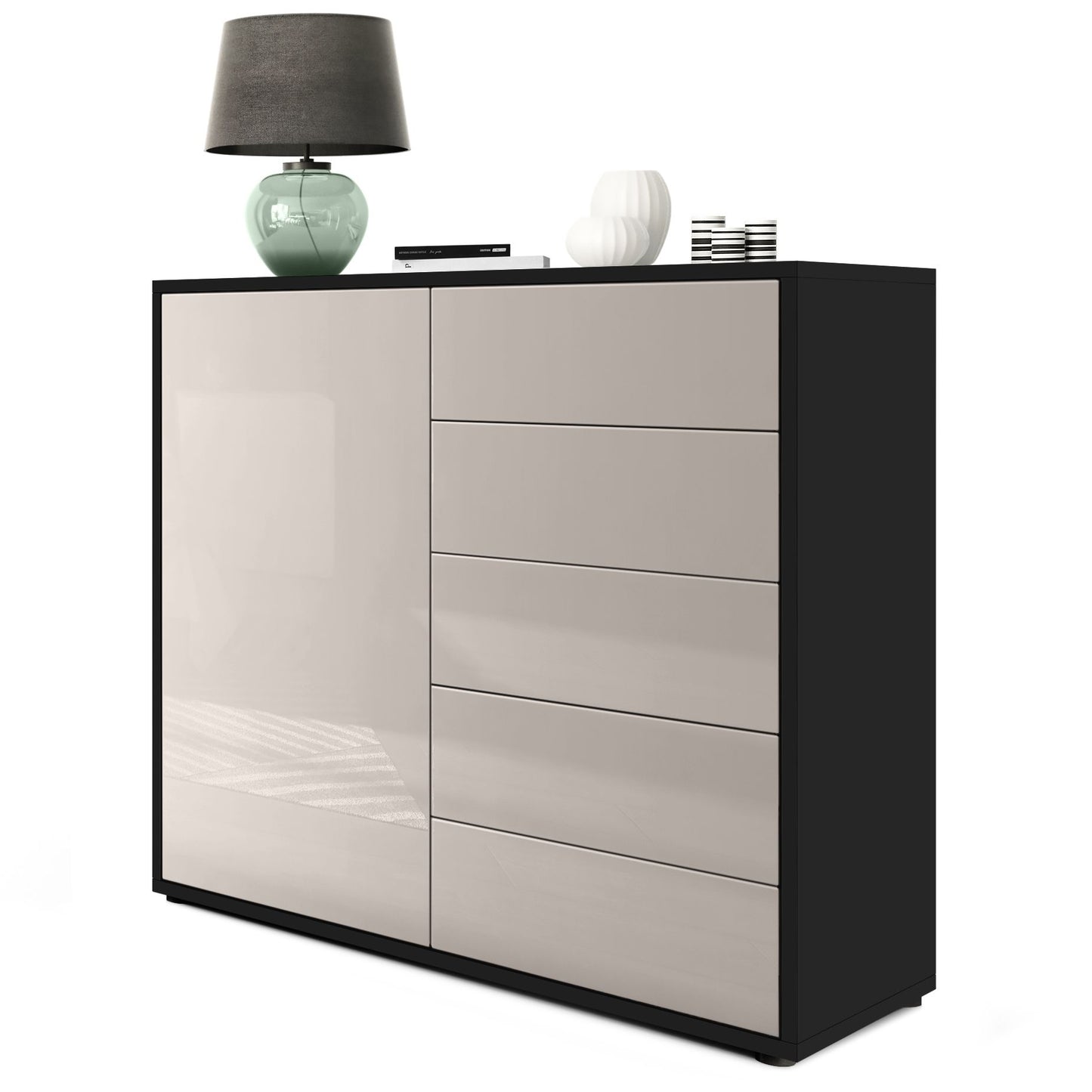 Milan M2 Kommode Korpus Schwarz