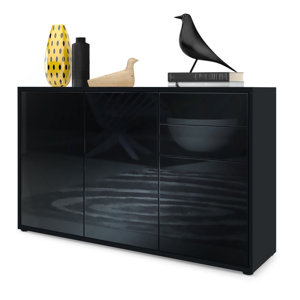 Milan M3 Kommode Korpus Schwarz