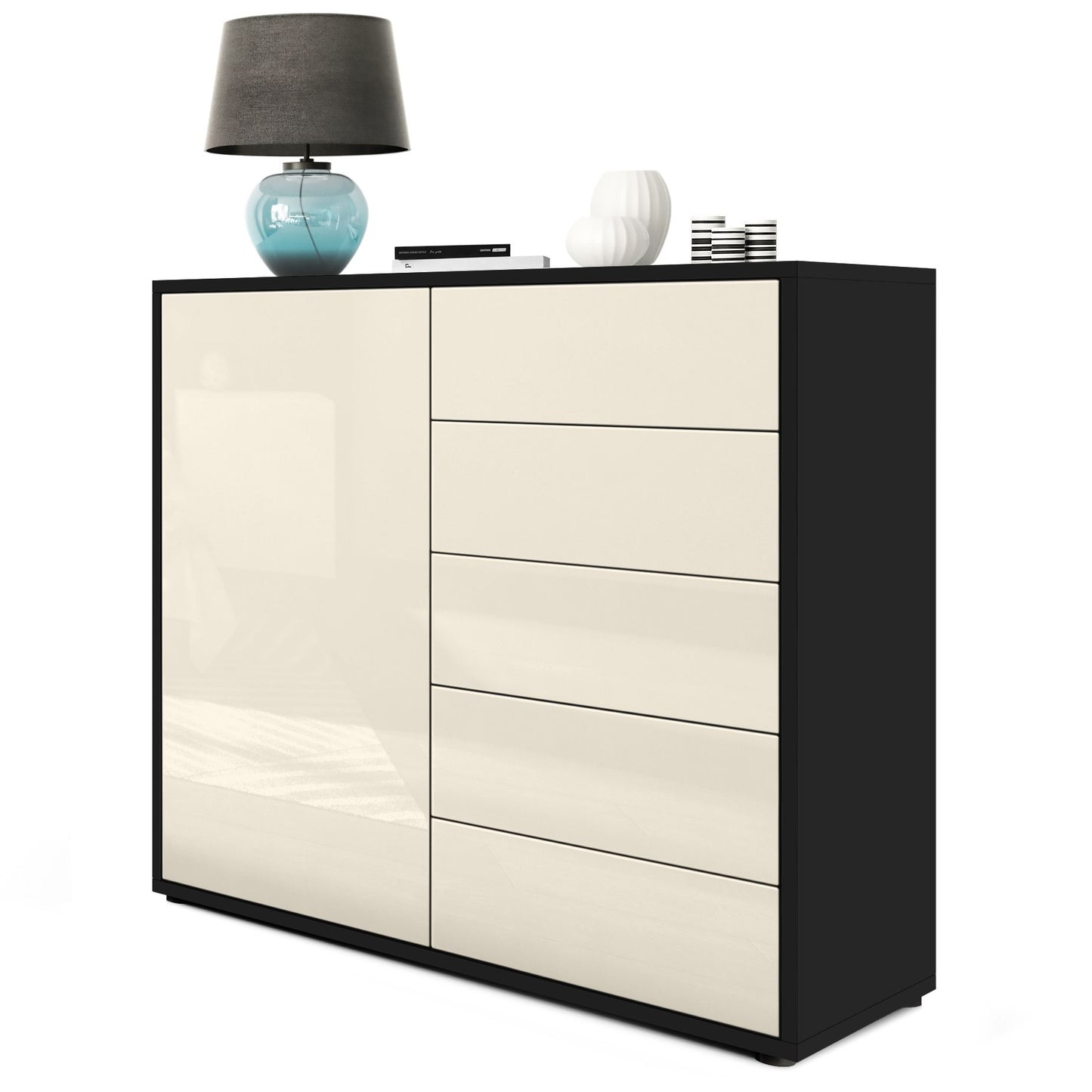 Milan M2 Kommode Korpus Schwarz