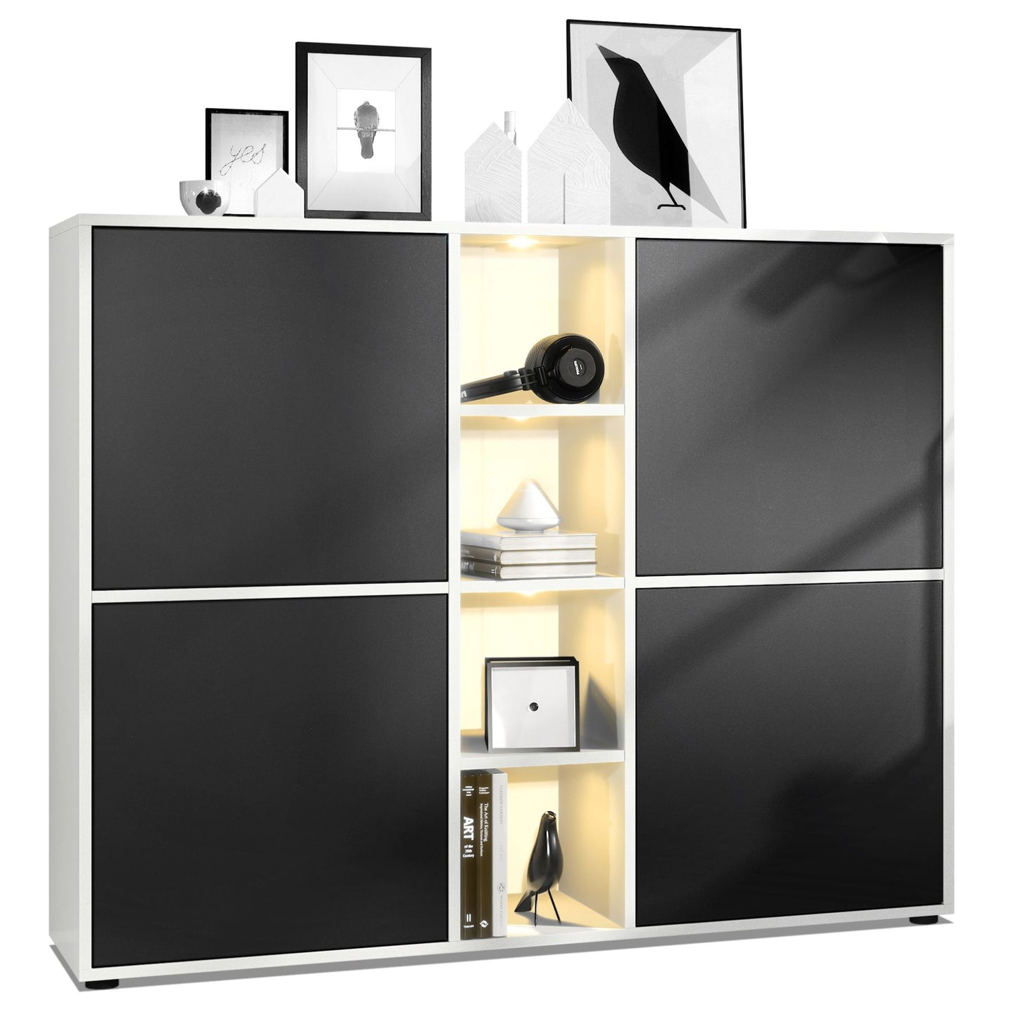 Mora Highboard M3 Korpus Weiß