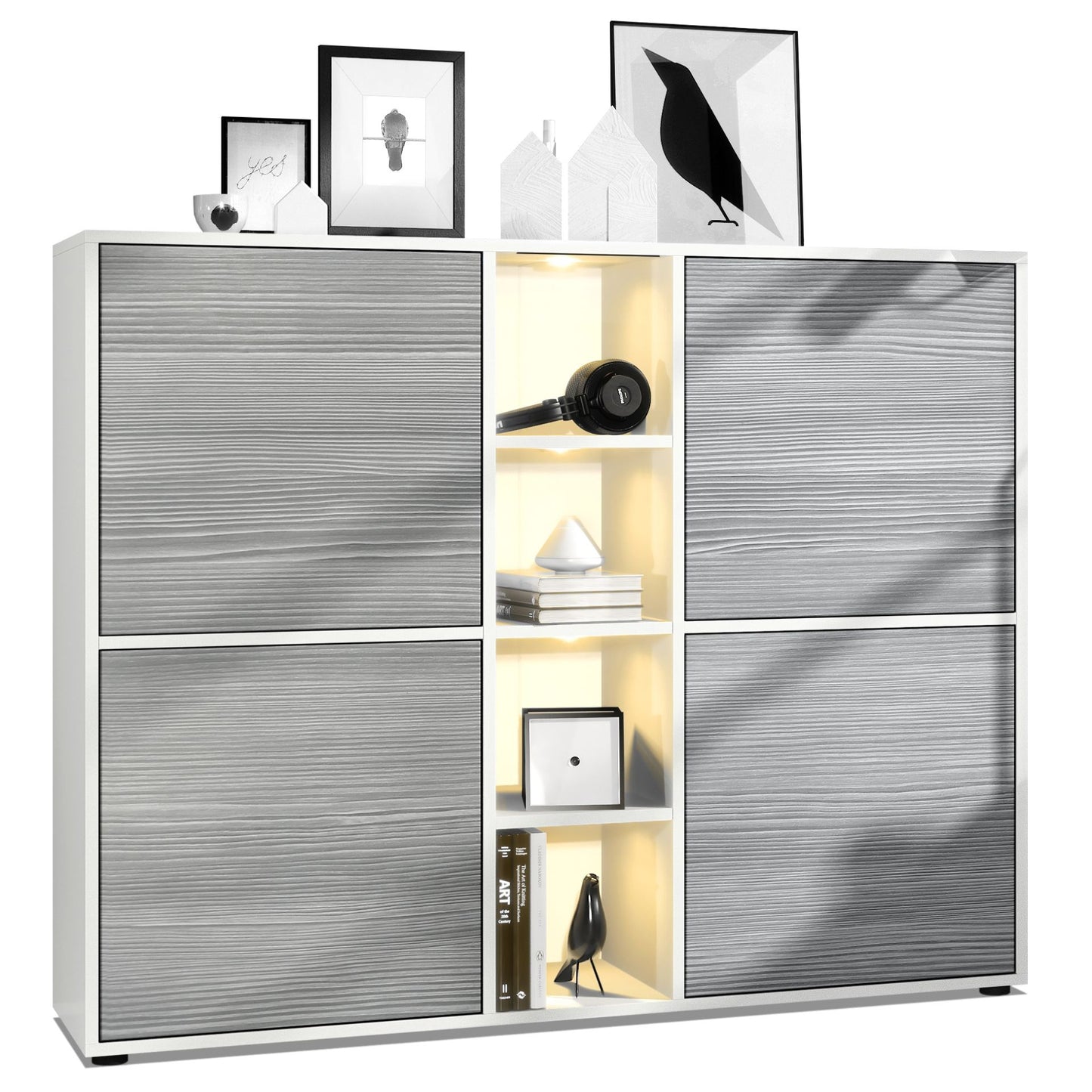 Mora Highboard M3 Korpus Weiß