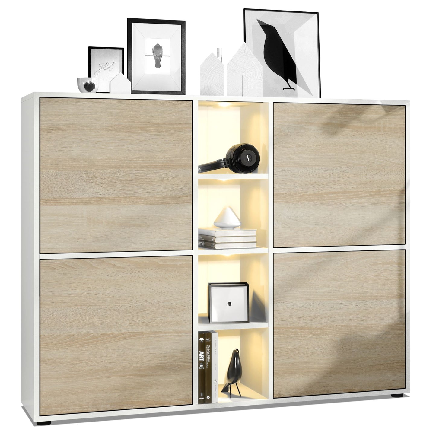 Mora Highboard M3 Korpus Weiß