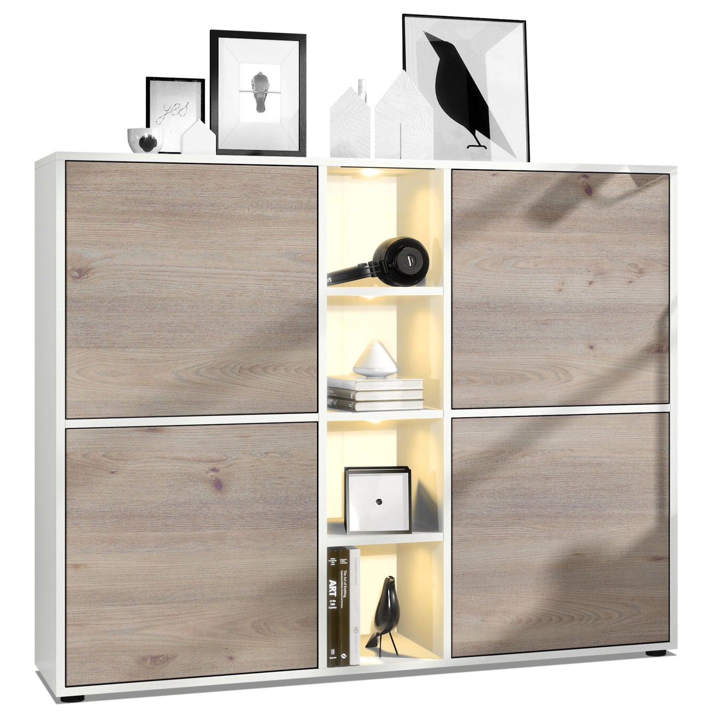 Mora Highboard M3 Korpus Weiß