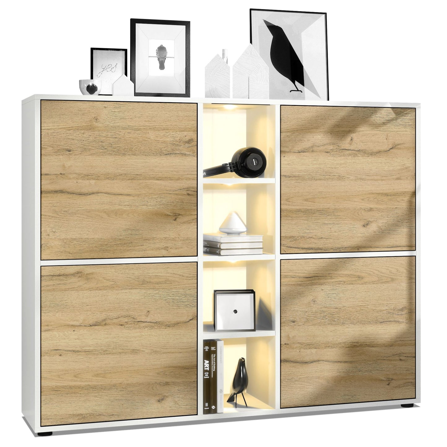 Mora Highboard M3 Korpus Weiß