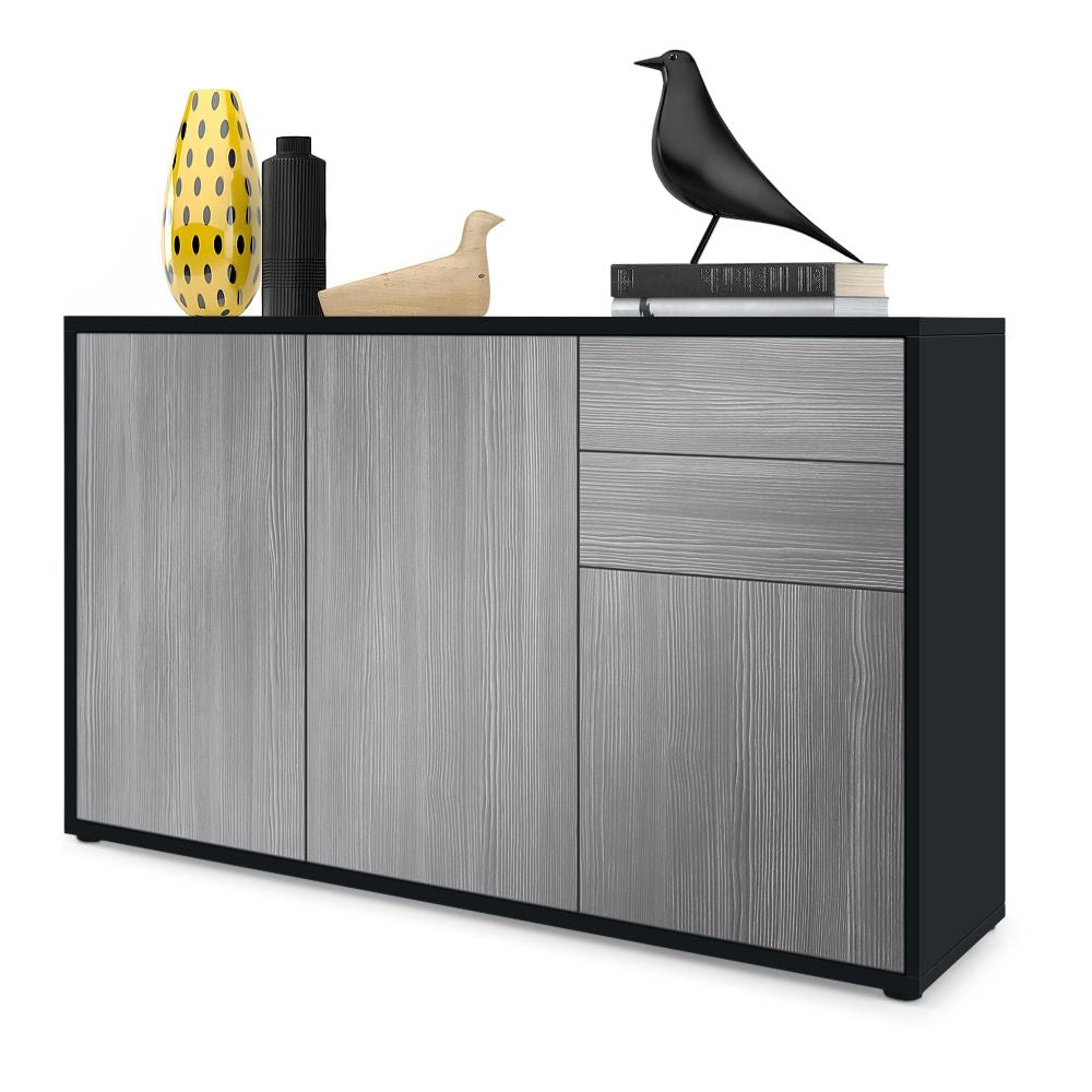 Milan M3 Kommode Korpus Schwarz