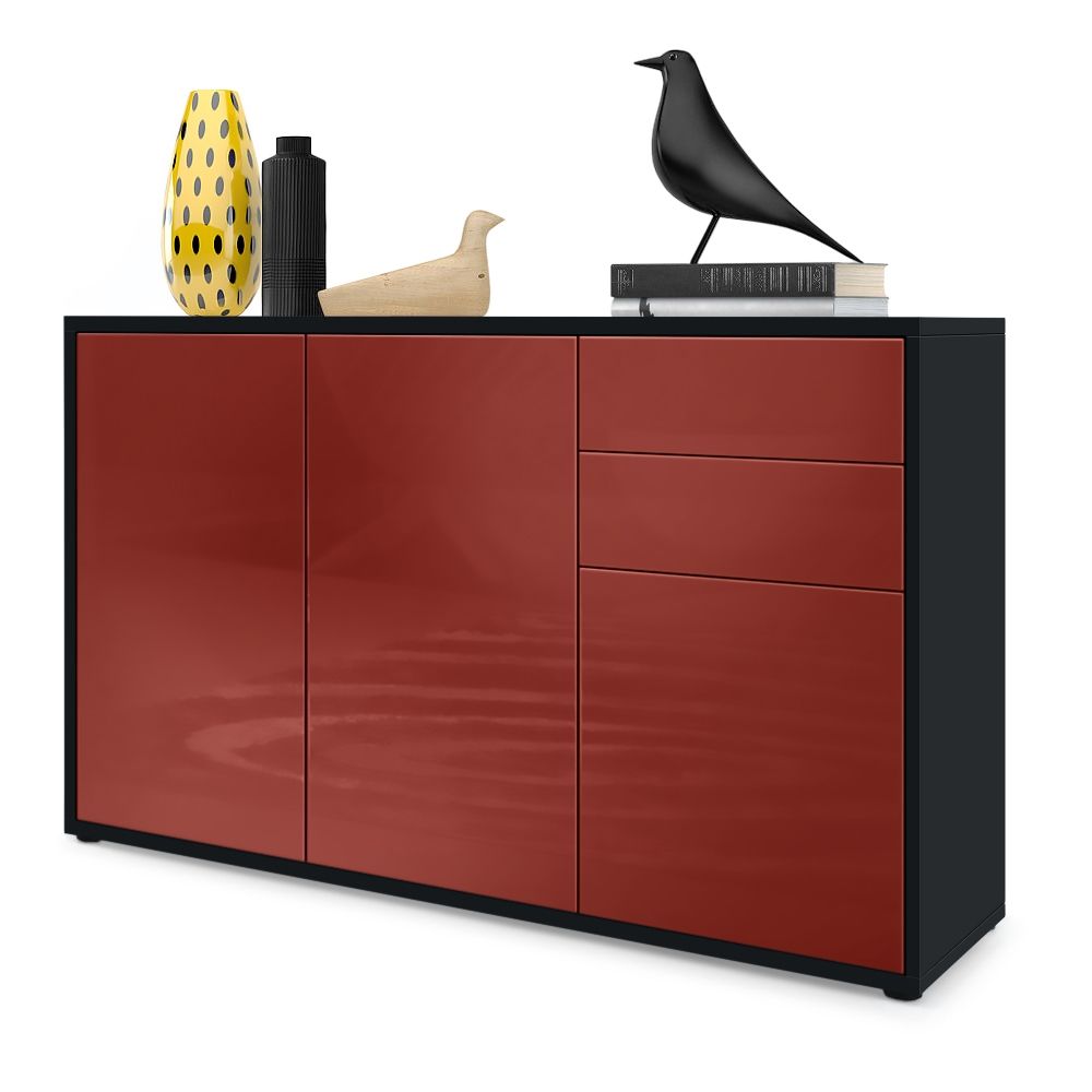 Milan M3 Kommode Korpus Schwarz