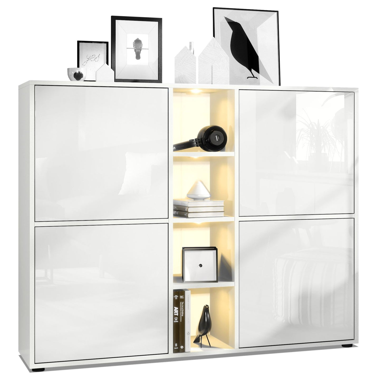 Mora Highboard M3 Korpus Weiß