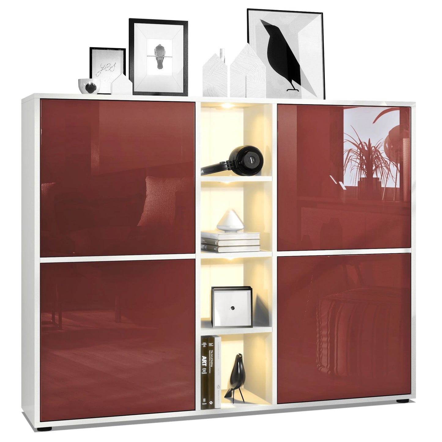 Mora Highboard M3 Korpus Weiß