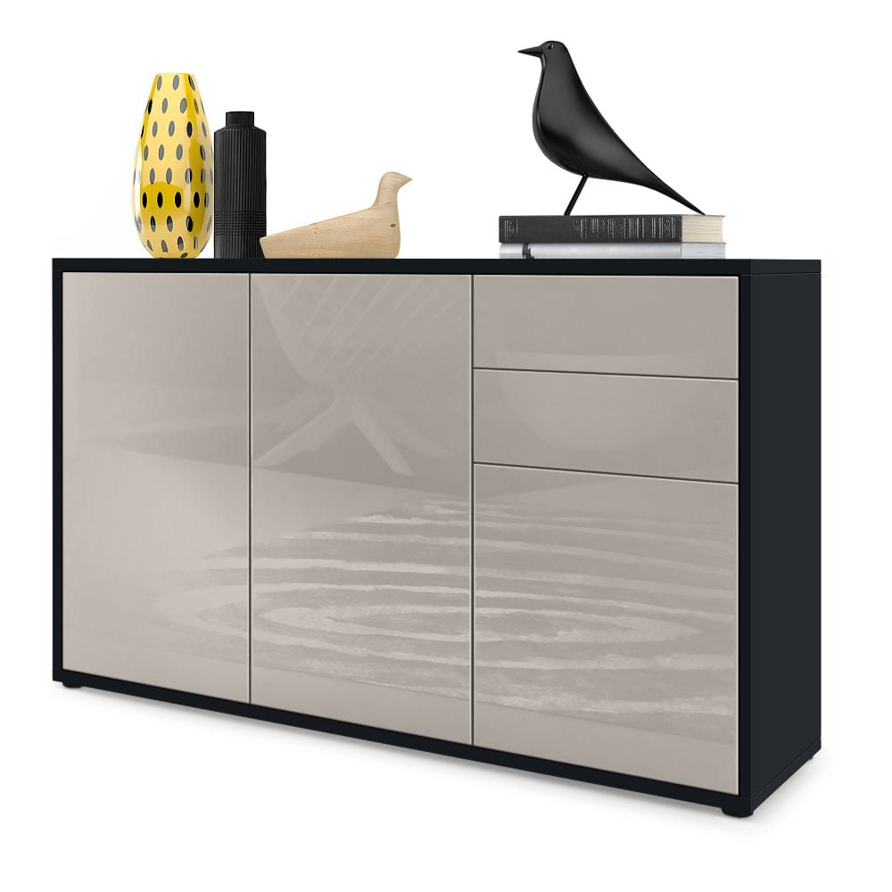Milan M3 Kommode Korpus Schwarz
