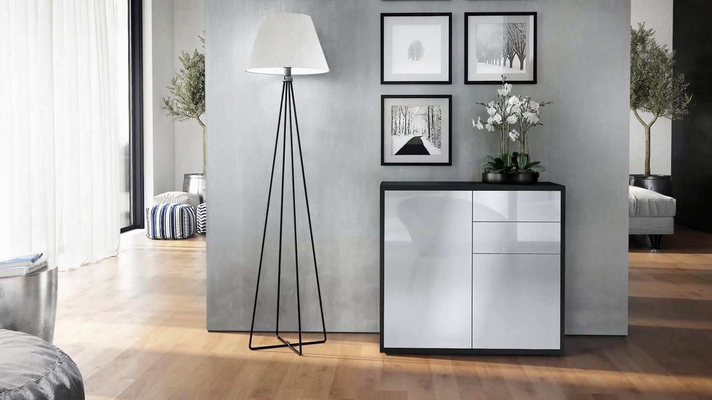 Milan M1 Kommode Korpus Schwarz