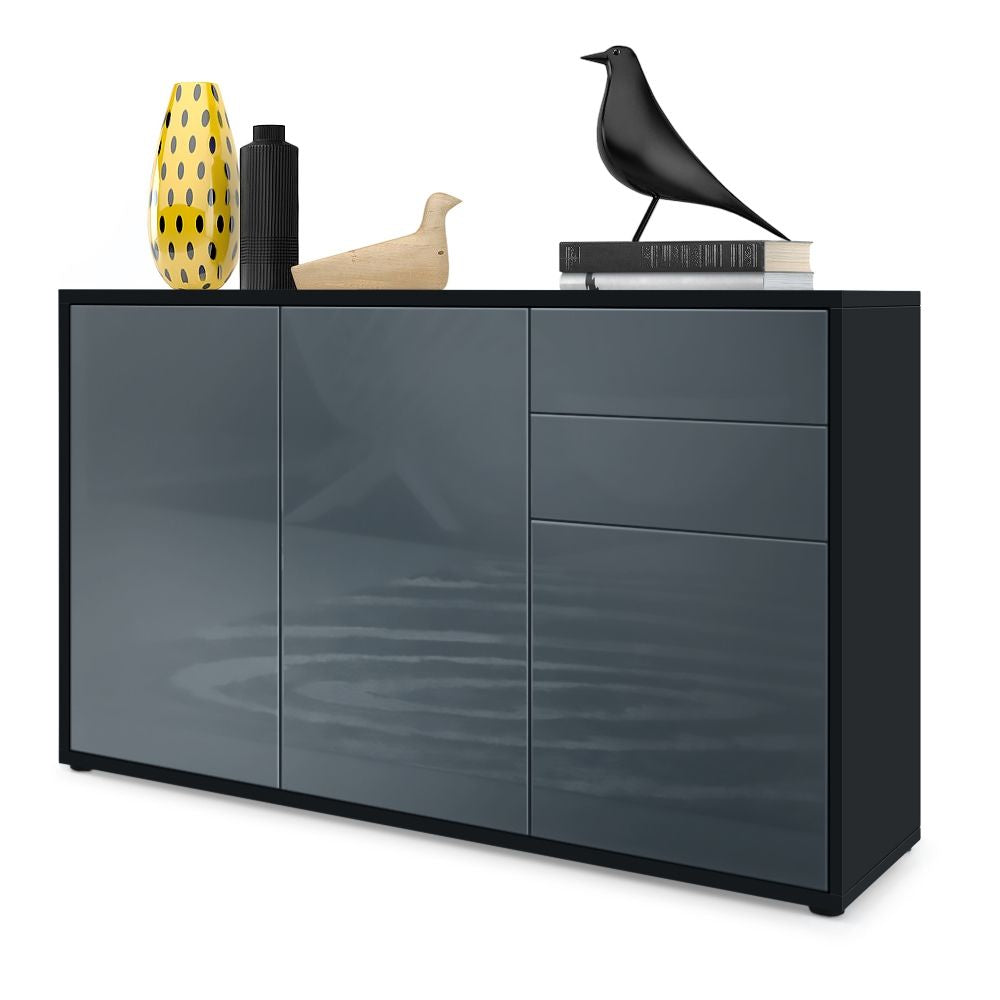 Milan M3 Kommode Korpus Schwarz