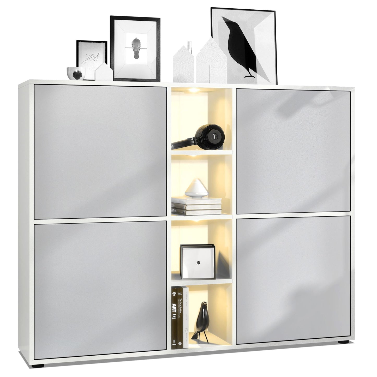 Mora Highboard M3 Korpus Weiß