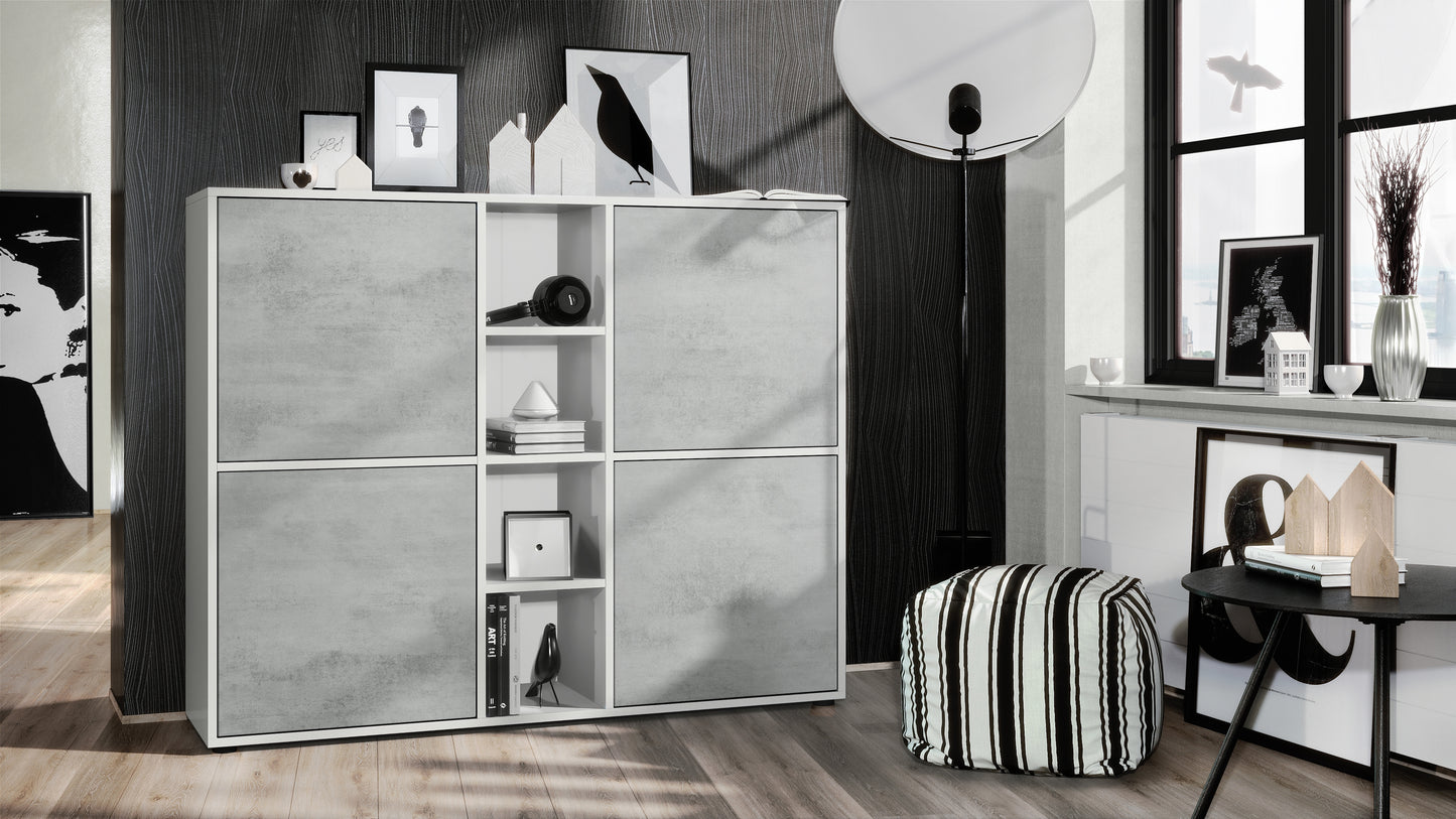 Mora Highboard M3 Korpus Weiß