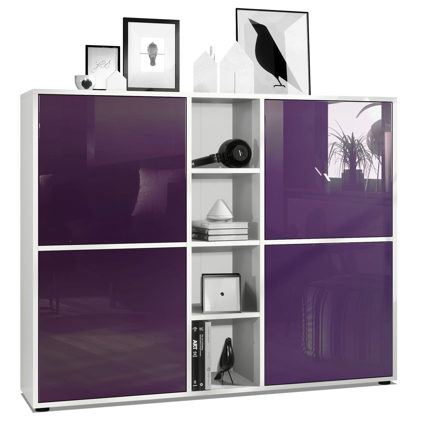Mora Highboard M3 Korpus Weiß