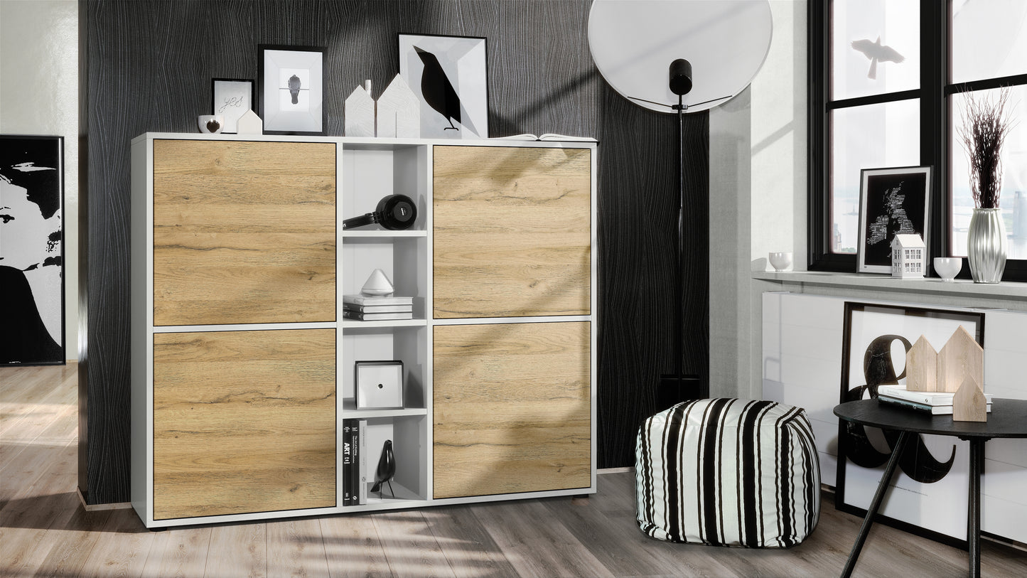 Mora Highboard M3 Korpus Weiß