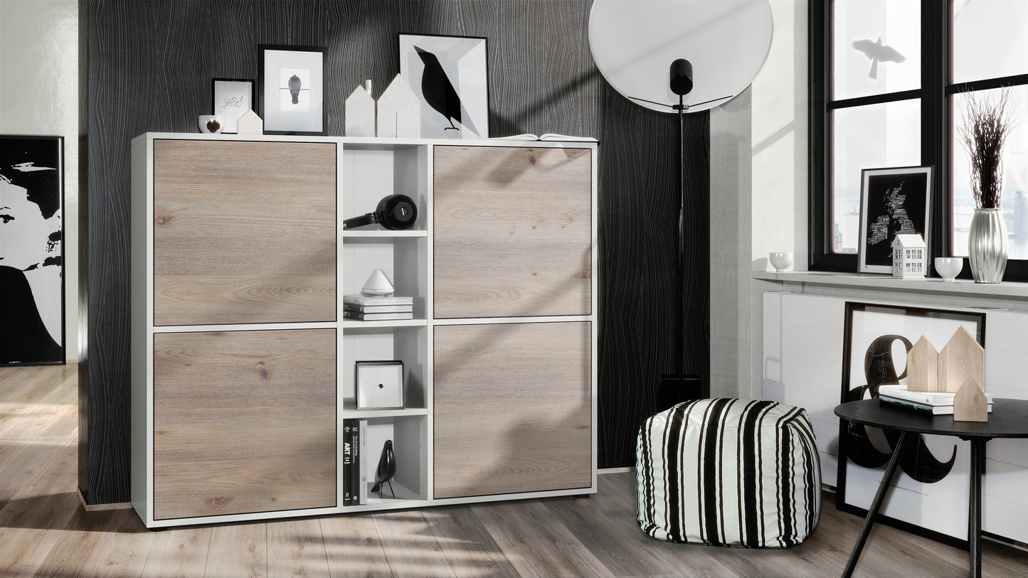 Mora Highboard M3 Korpus Weiß