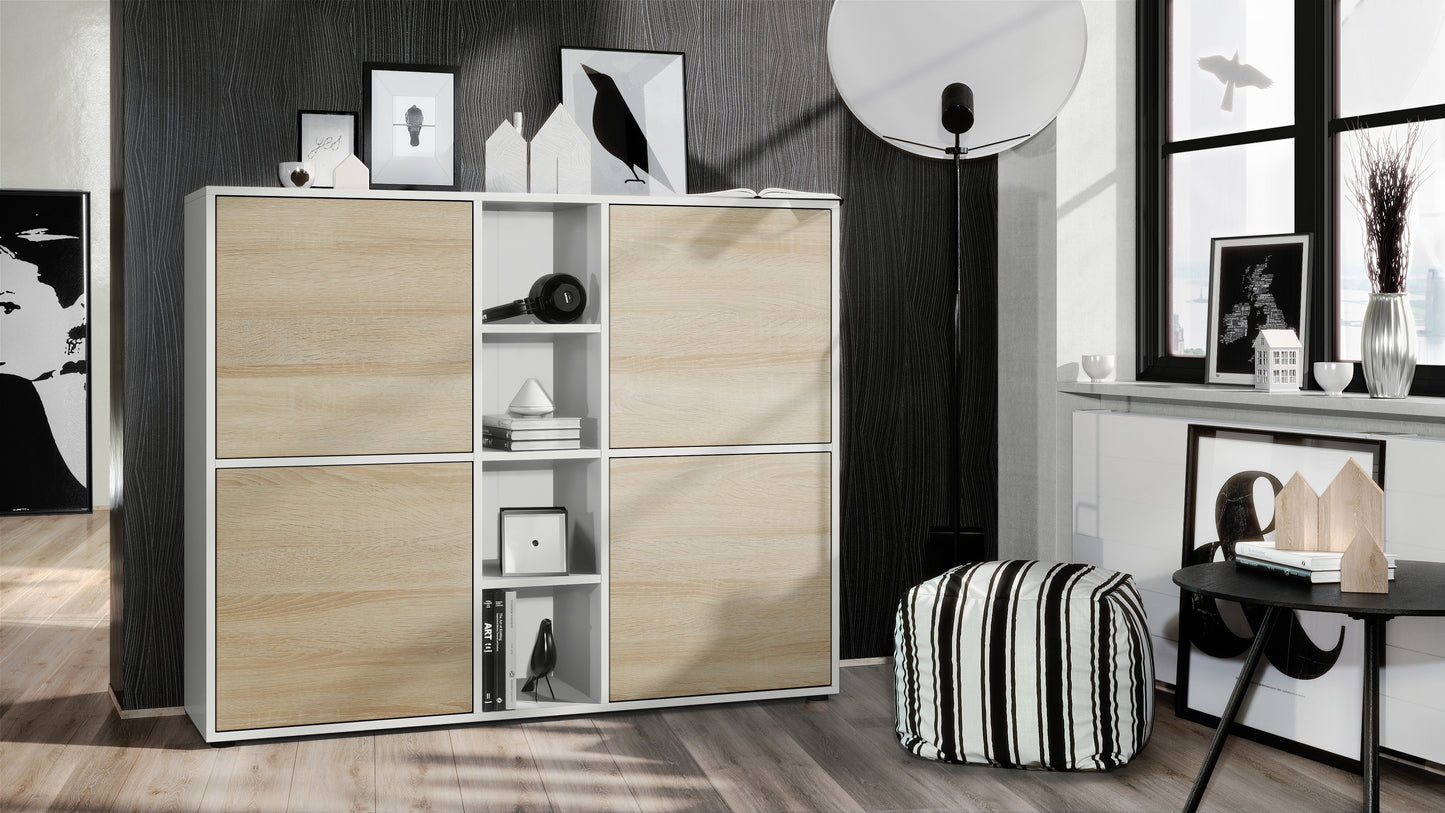 Mora Highboard M3 Korpus Weiß