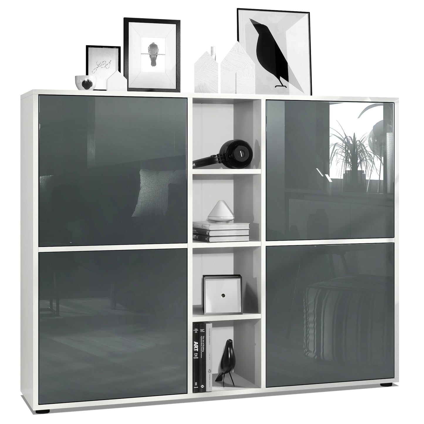 Mora Highboard M3 Korpus Weiß