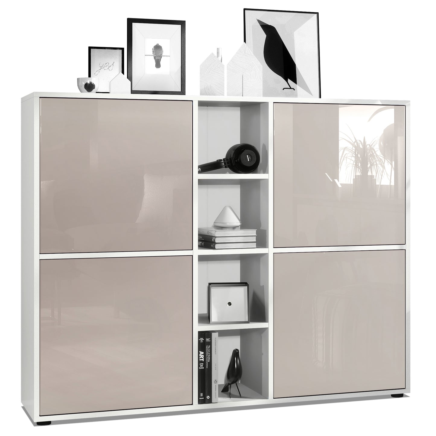Mora Highboard M3 Korpus Weiß