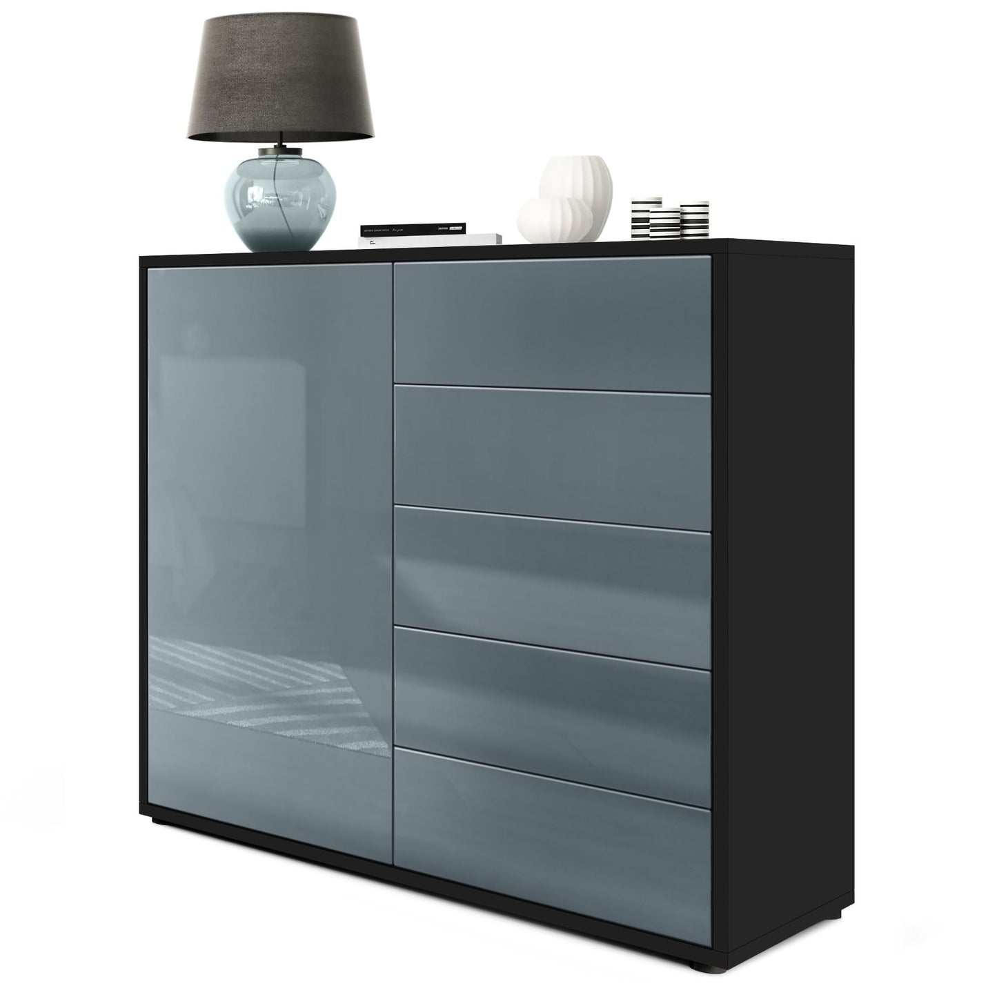 Milan M2 Kommode Korpus Schwarz