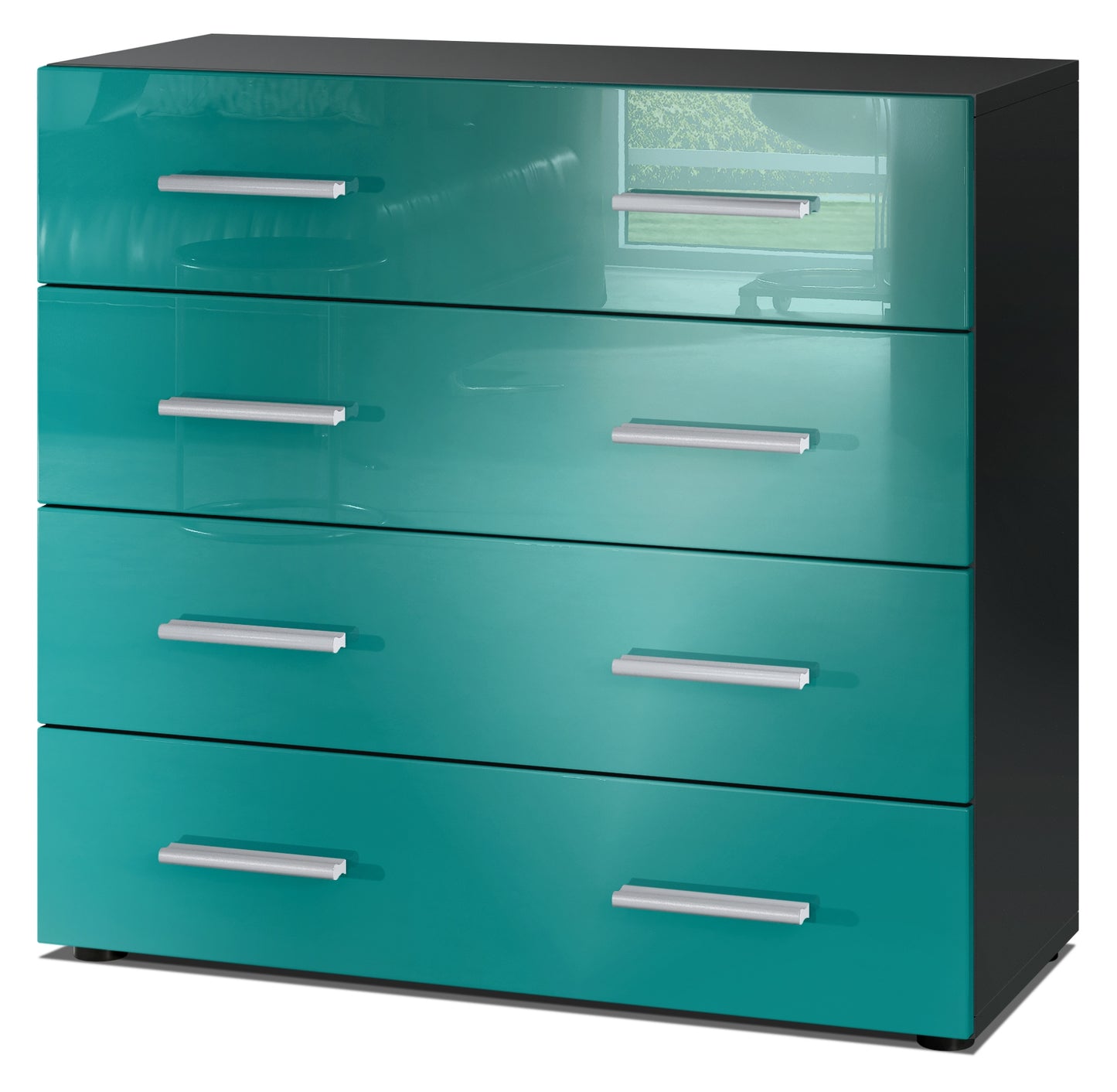 Lugano Kommode M1 Korpus Schwarz
