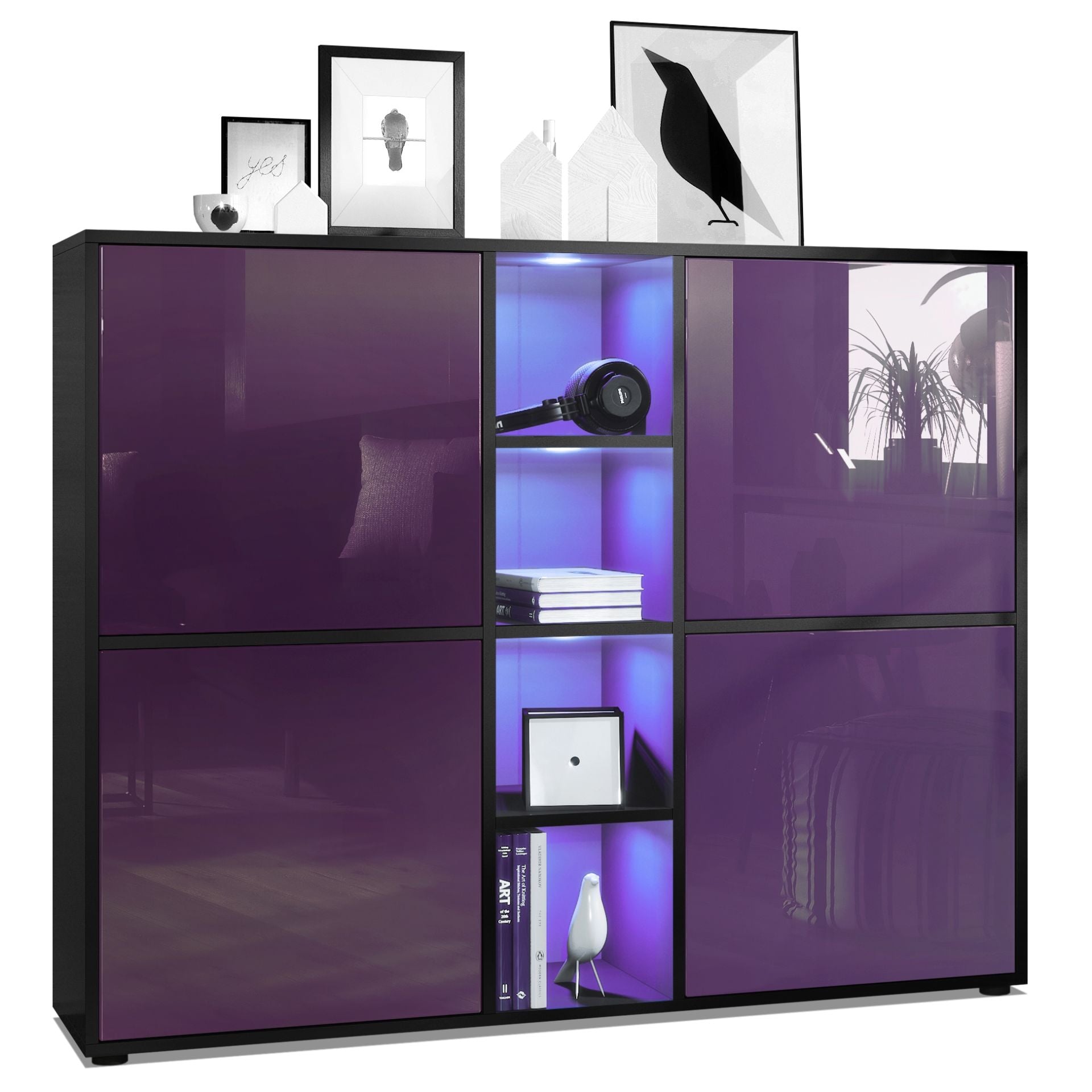 Mora Highboard M3 Korpus Schwarz