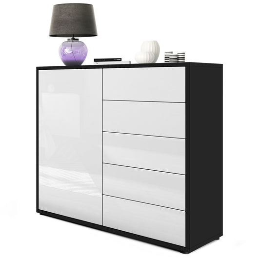 Milan M2 Kommode Korpus Schwarz