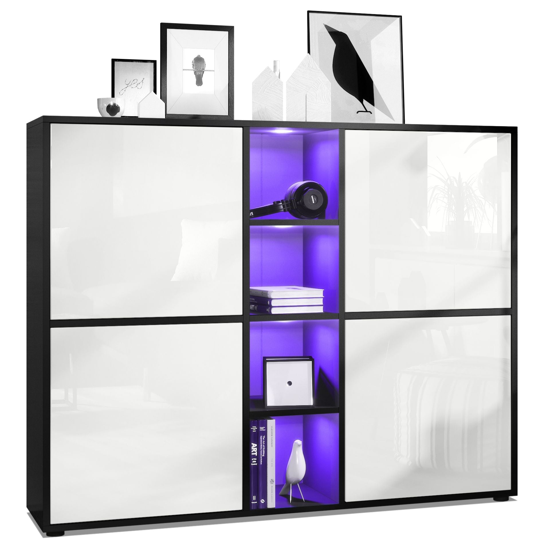 Mora Highboard M3 Korpus Schwarz