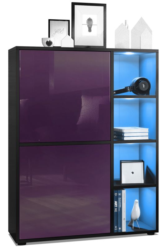 Mora Highboard Korpus Schwarz