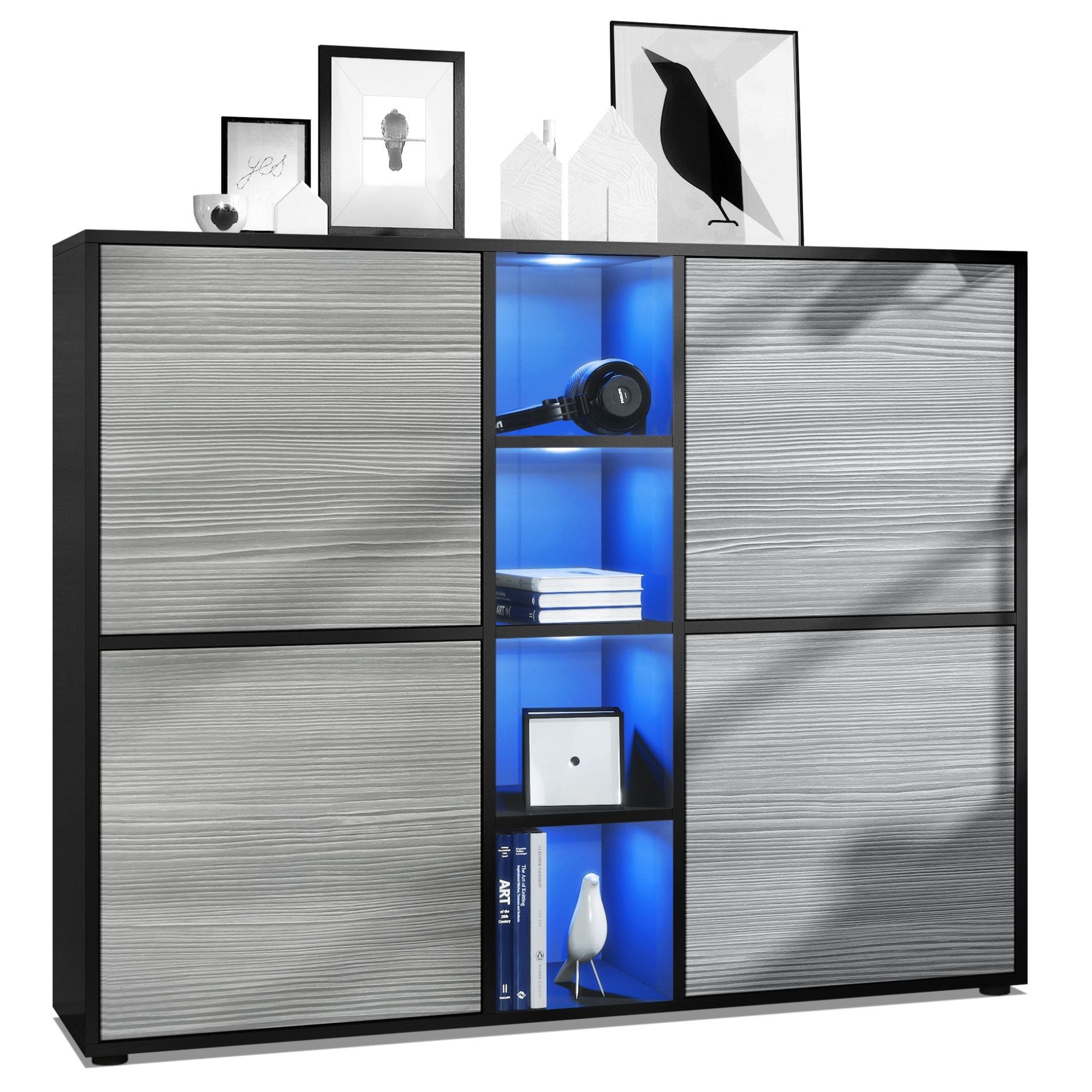 Mora Highboard M3 Korpus Schwarz