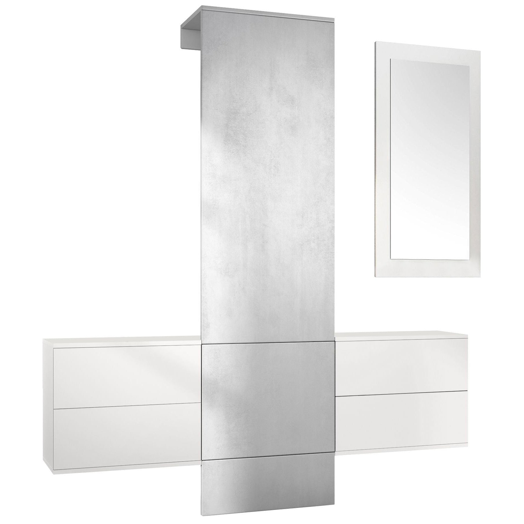 Lulea Garderobe Set 3 Korpus Weiß