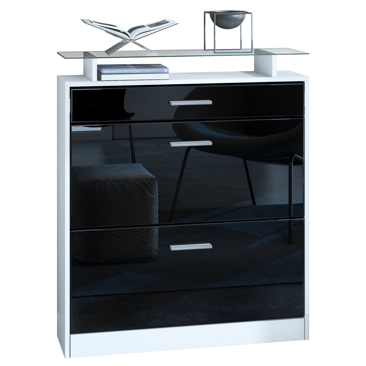 Schuhschrank Livo - Korpus Weiß matt