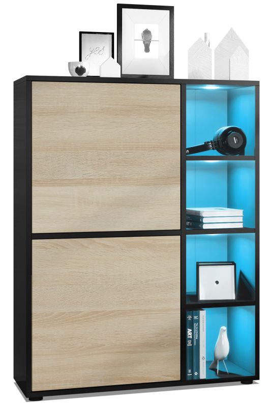 Mora Highboard Korpus Schwarz