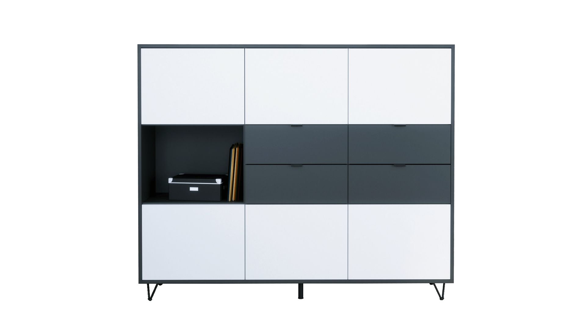 Highboard Mirallo M2 Korpus Anthrazit matt