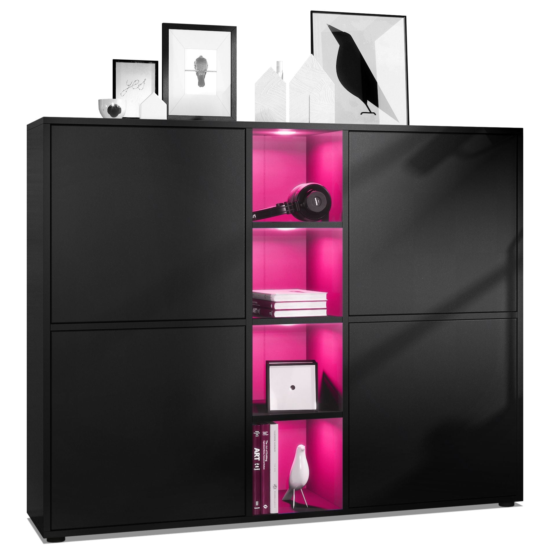 Mora Highboard M3 Korpus Schwarz
