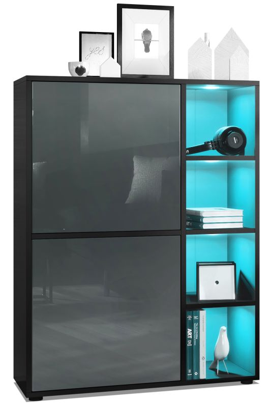 Mora Highboard Korpus Schwarz