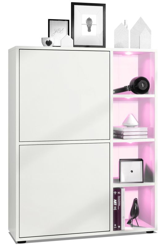 Mora Highboard Korpus Weiß