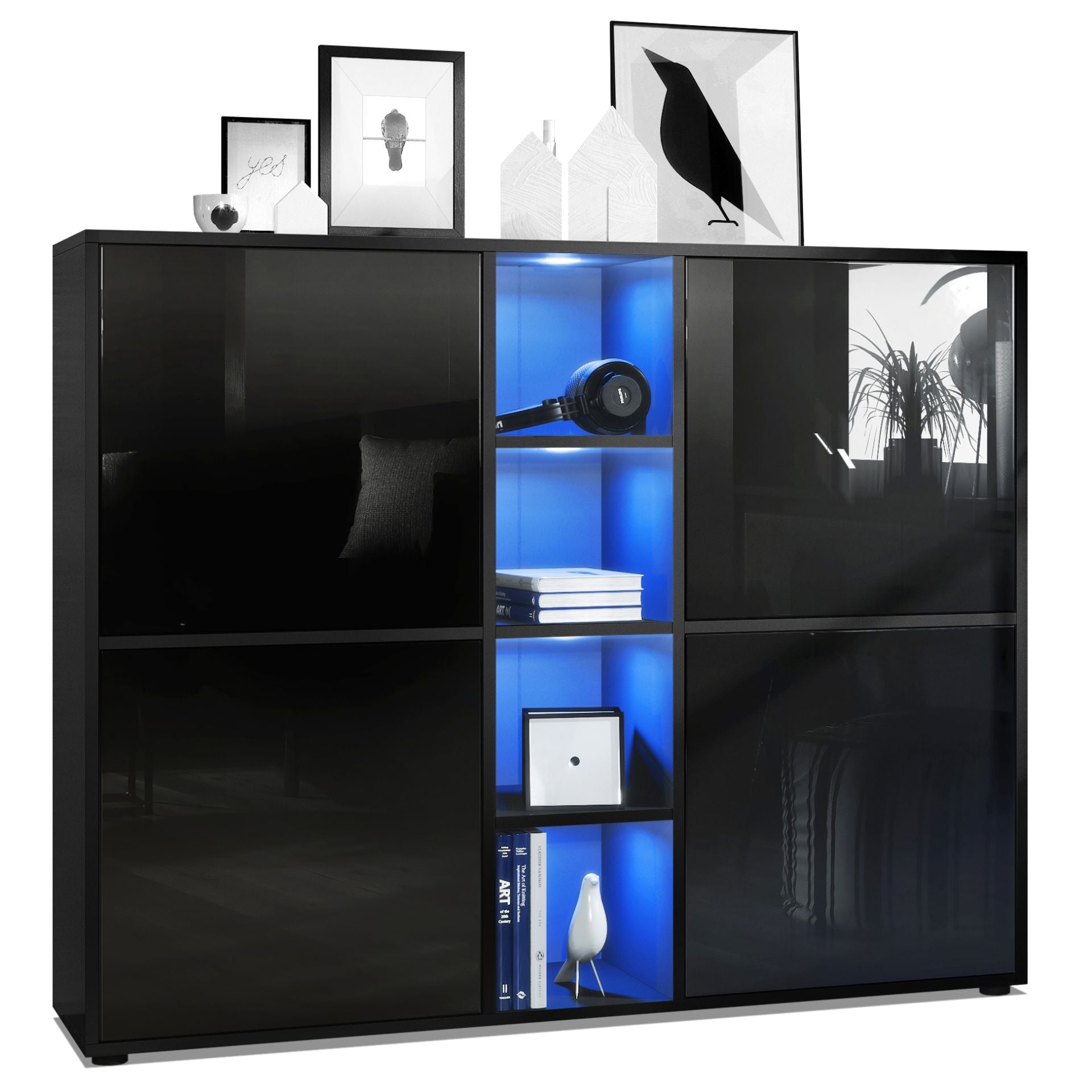 Mora Highboard M3 Korpus Schwarz