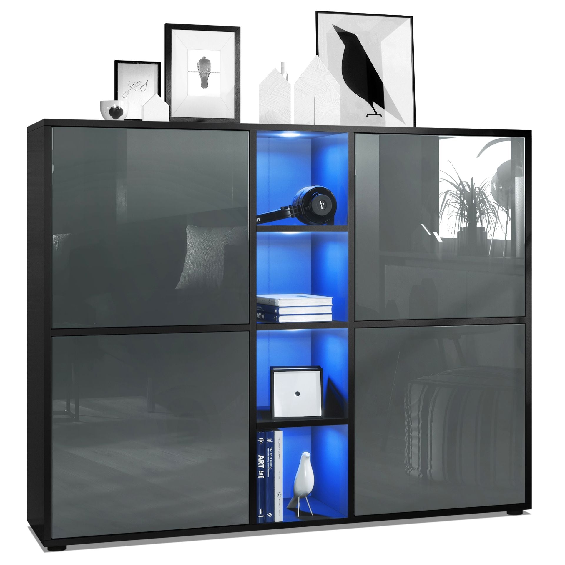 Mora Highboard M3 Korpus Schwarz