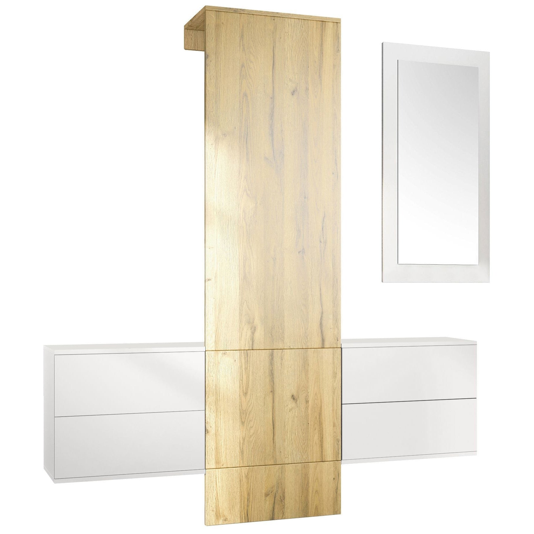 Lulea Garderobe Set 3 Korpus Weiß