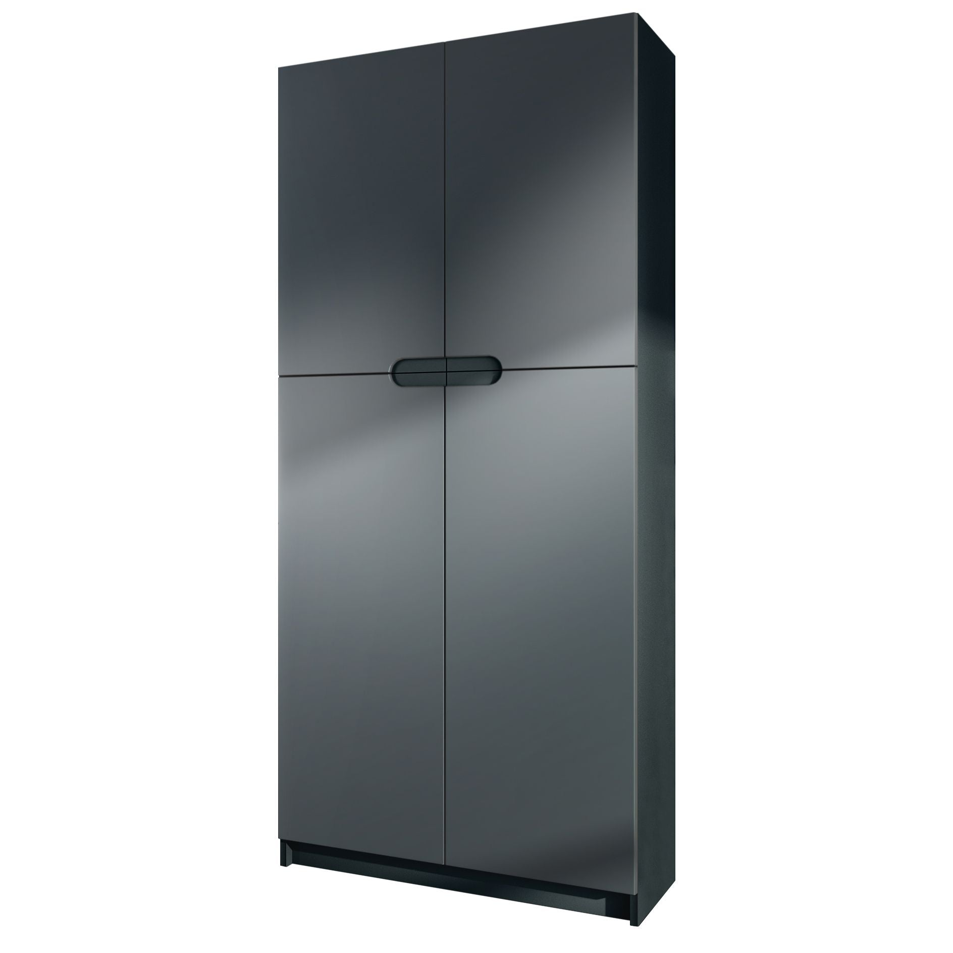Büroschrank Locarno M1- Korpus Schwarz Matt