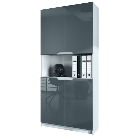 Büroschrank Locarno M2 - Korpus Weiß matt