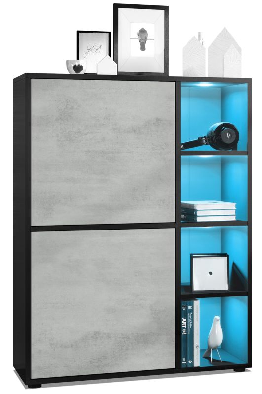 Mora Highboard Korpus Schwarz