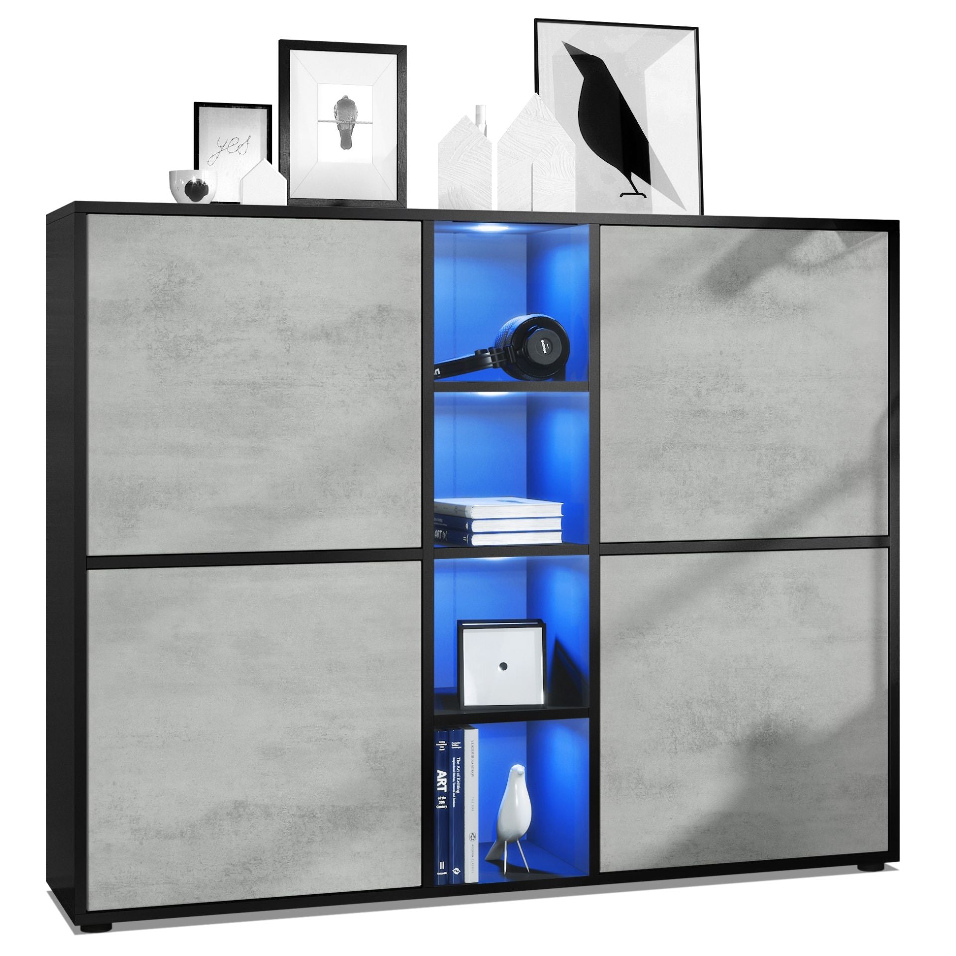Mora Highboard M3 Korpus Schwarz