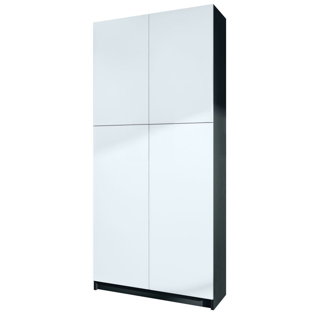 Büroschrank Elona  M1 - Korpus Schwarz matt