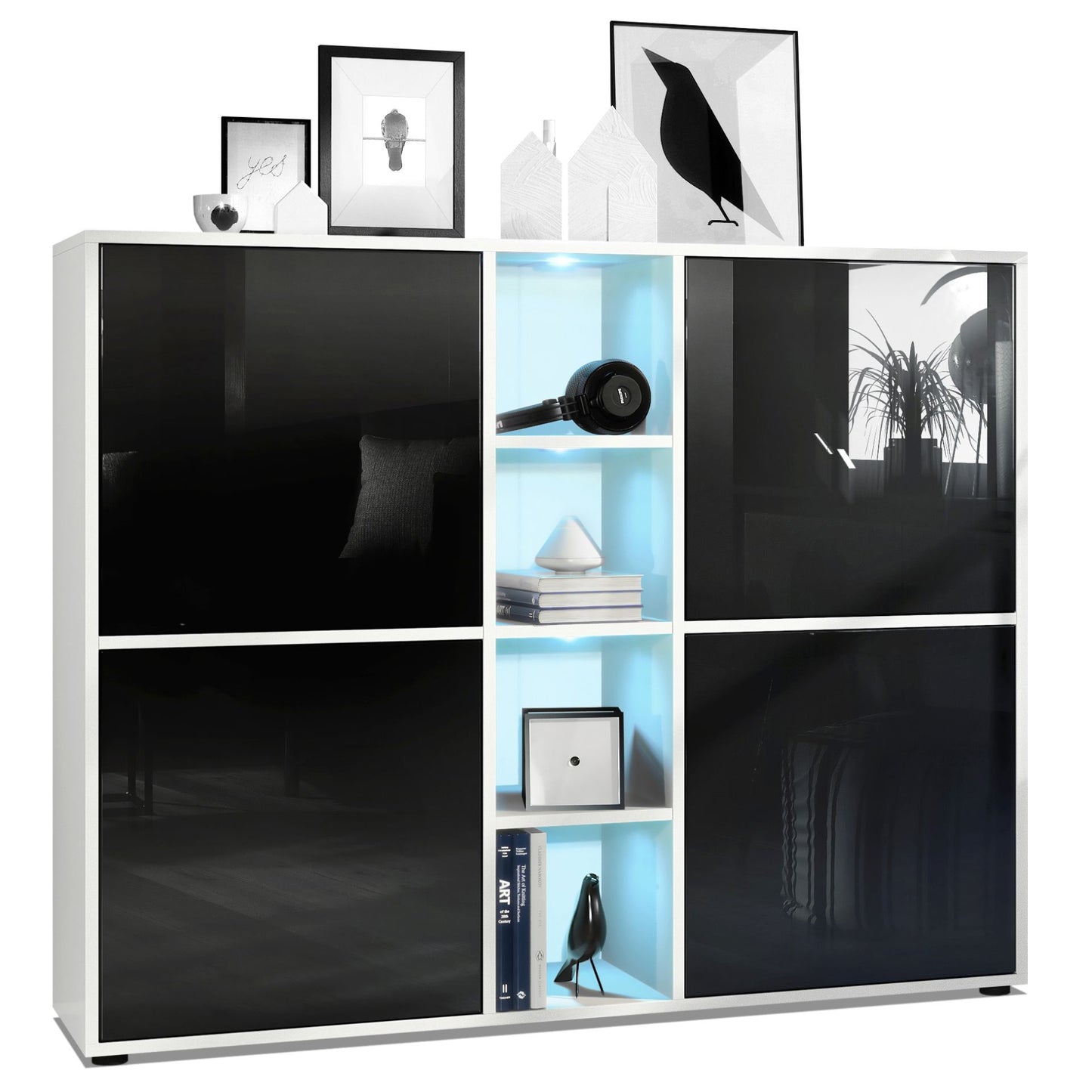 Mora Highboard M3 Korpus Weiß