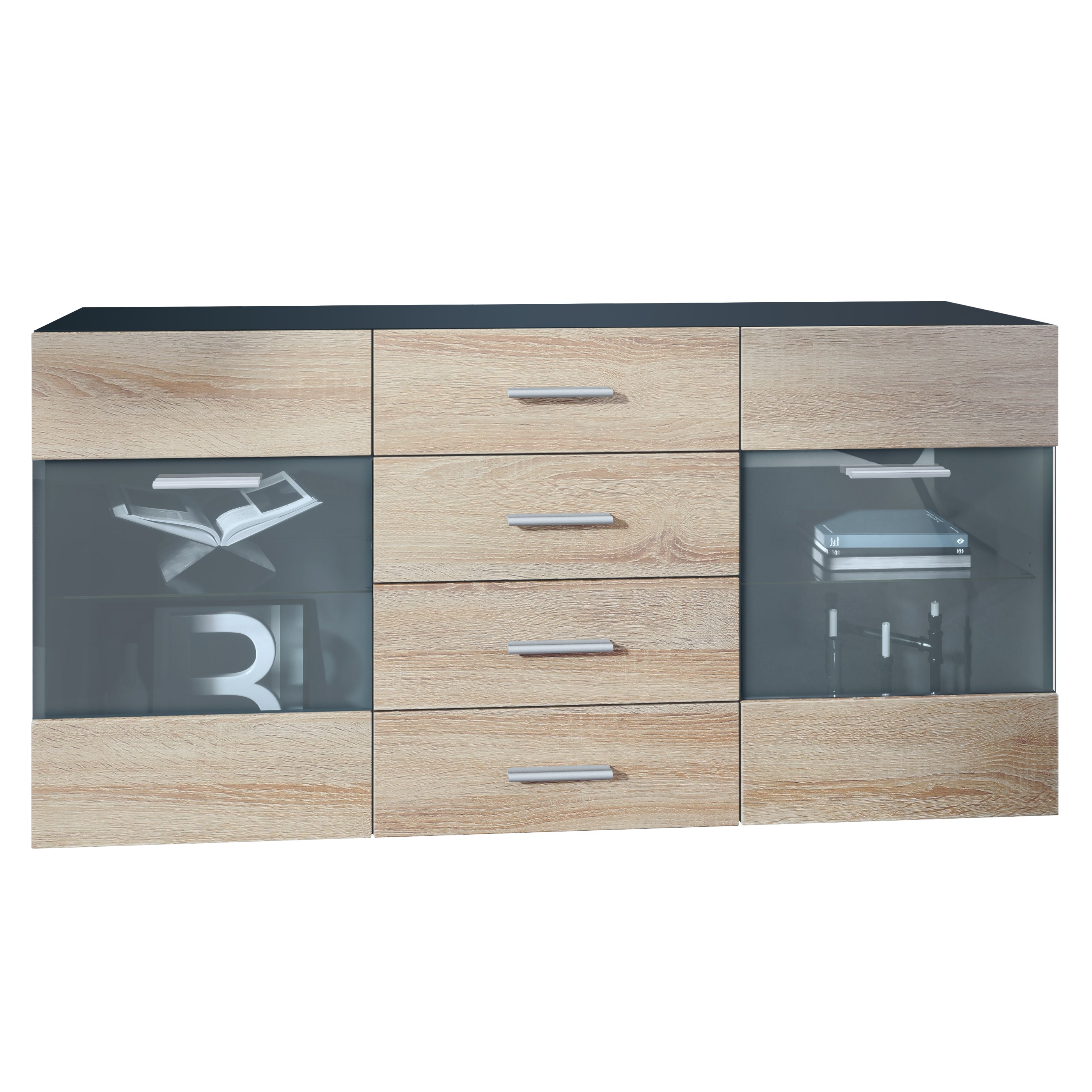 Sideboard Graz M1 - Korpus Schwarz matt