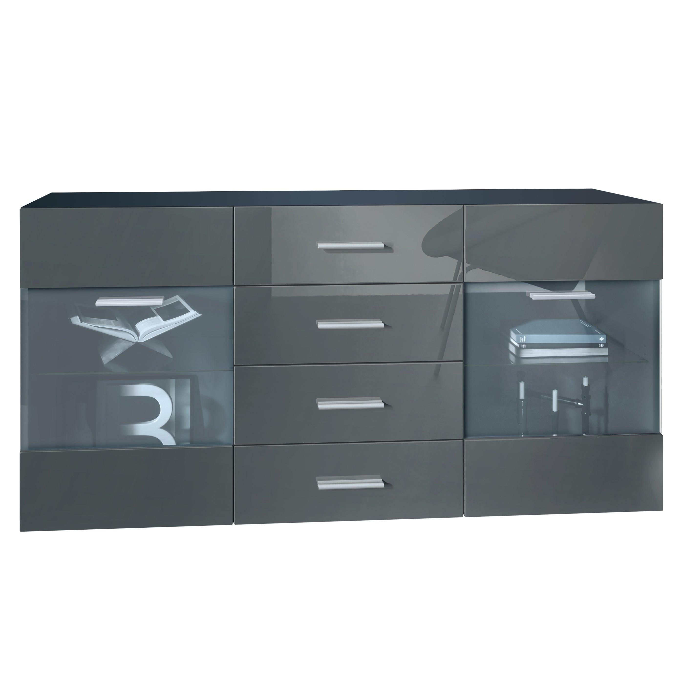 Sideboard Graz M1 - Korpus Schwarz matt