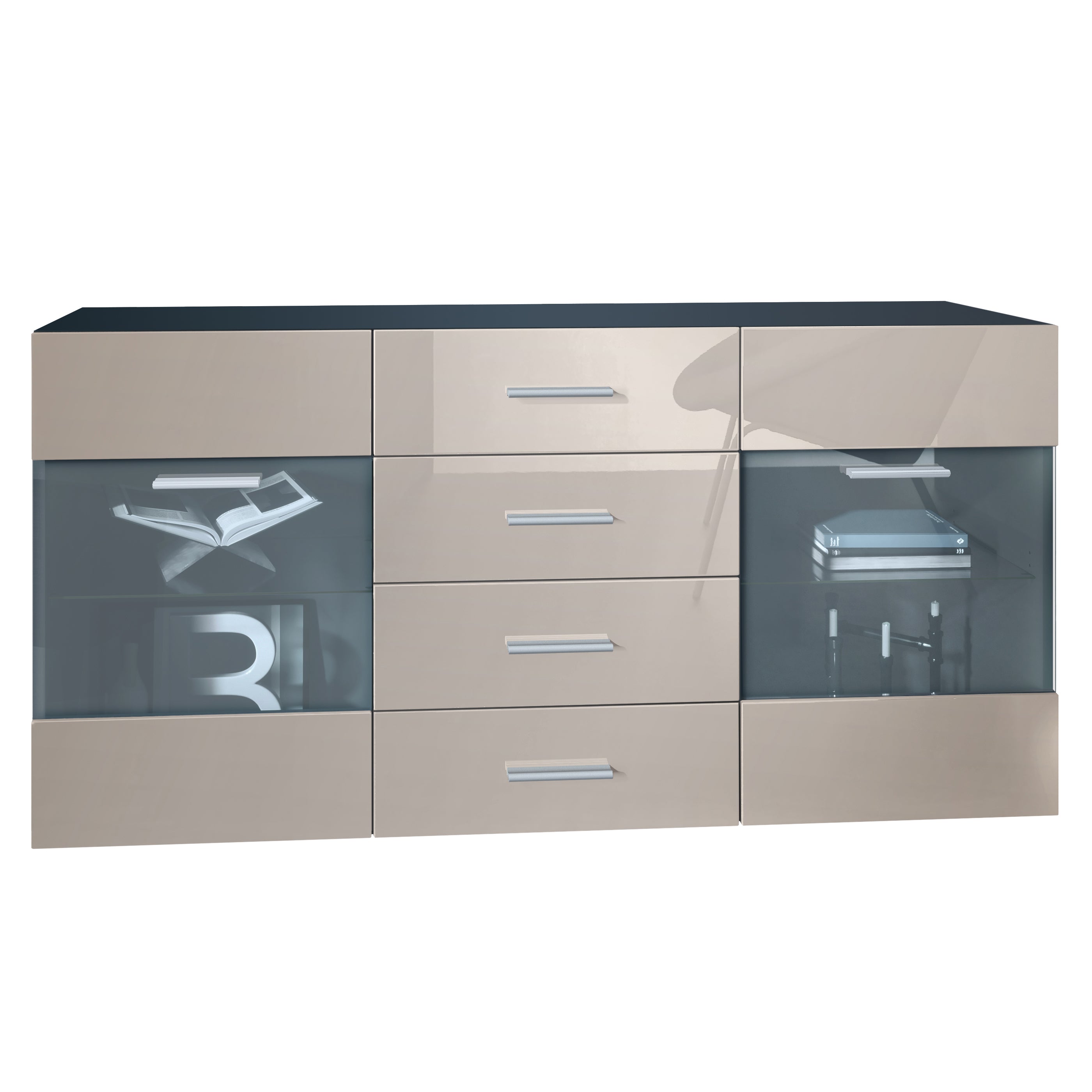 Sideboard Graz M1 - Korpus Schwarz matt