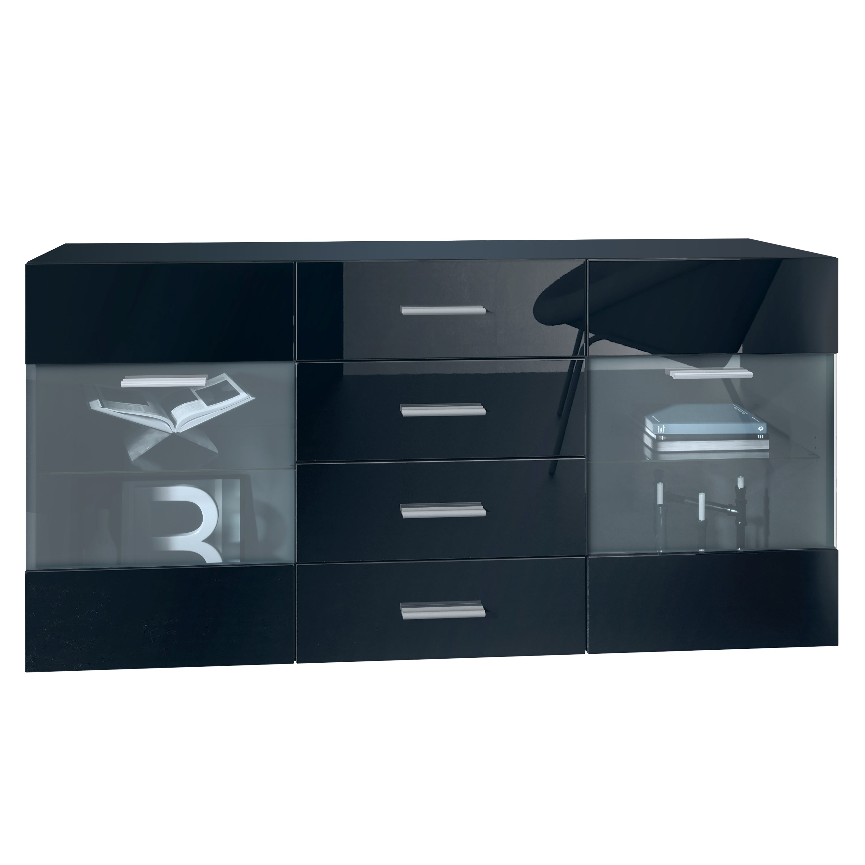 Sideboard Graz M1 - Korpus Schwarz matt
